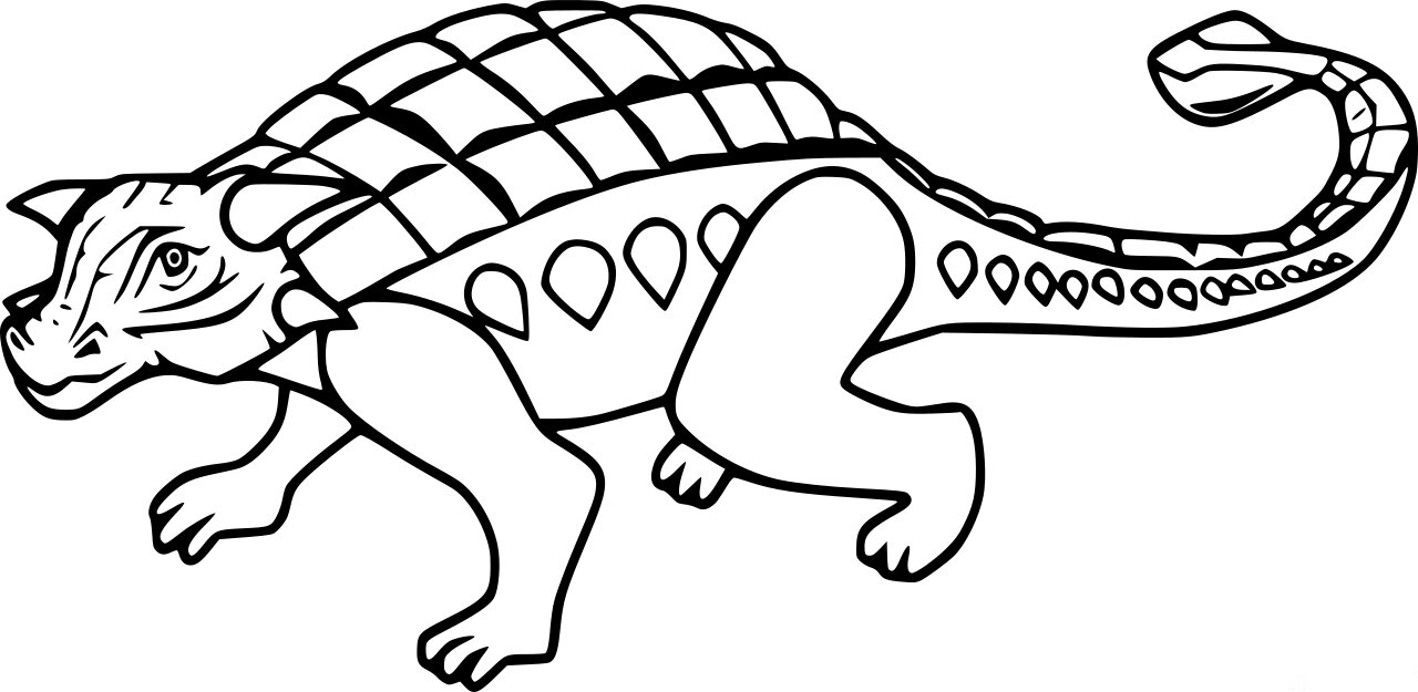 Полакантус имеет утолщенный слой кости с остеодермами на бедрах от анкилозавра.