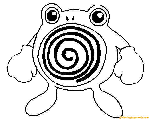 Poliwhirl Pokemon Coloring Pages - Cartoons Coloring Pages - Free