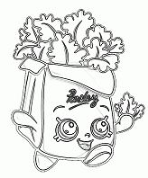 Polly Parsley Shopkins Coloring Pages