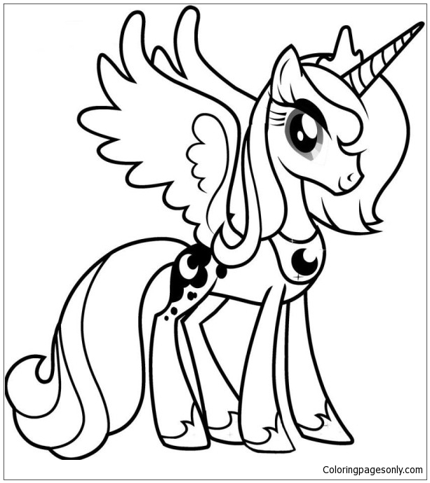 sidepull pony coloring pages