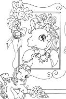 Portrait Of Pony Coloring Page