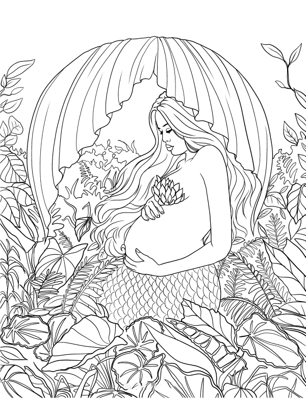 Sirène enceinte de Mermaid