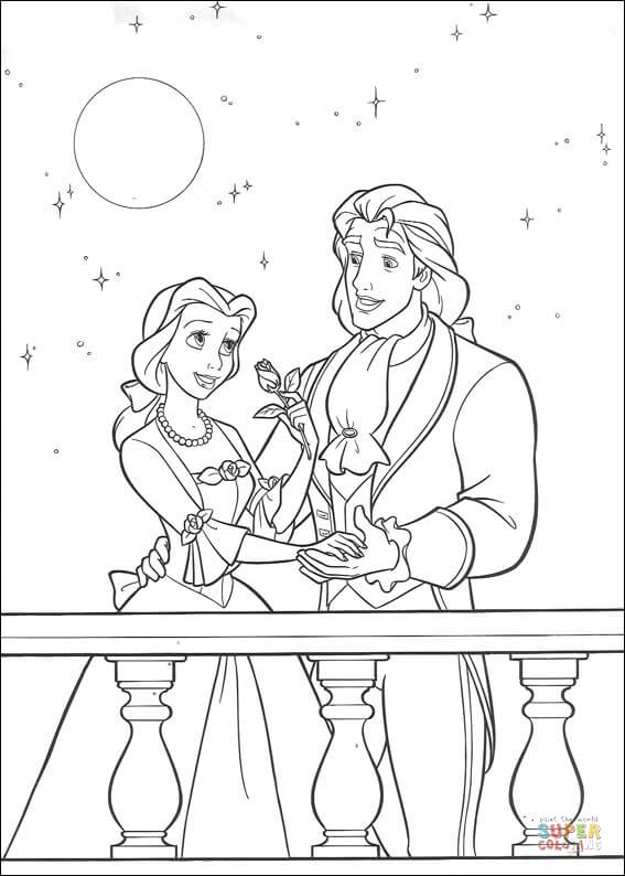 Prinz und Prinzessin Belle aus „Die Schöne und das Biest“ aus „Die Schöne und das Biest“.