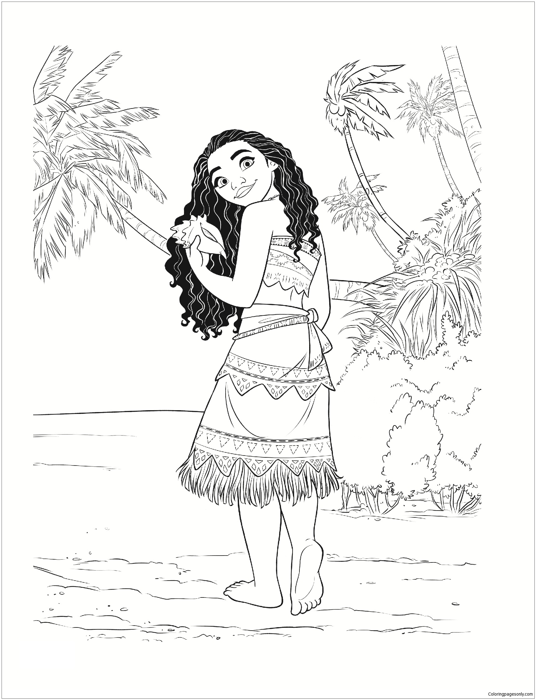 Princess Moana Cute Coloring Pages Coloring Pages Coloring Pages