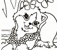 Purrscilla The Kitty From Lisa Frank Coloring Page