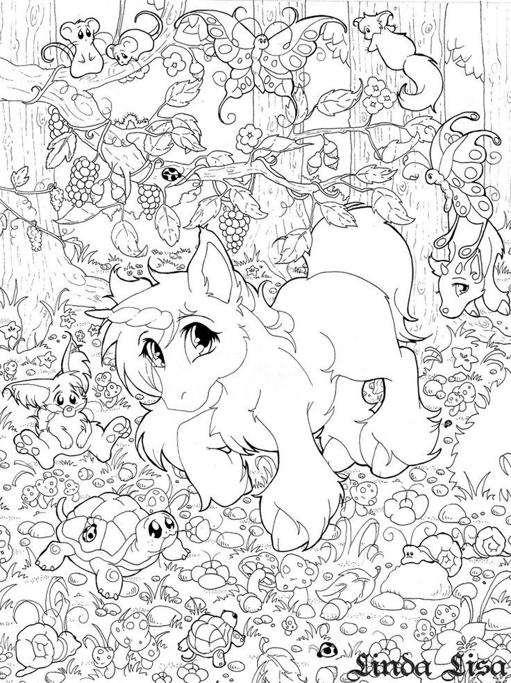 Printable Lisa Frank 9 Coloring Pages
