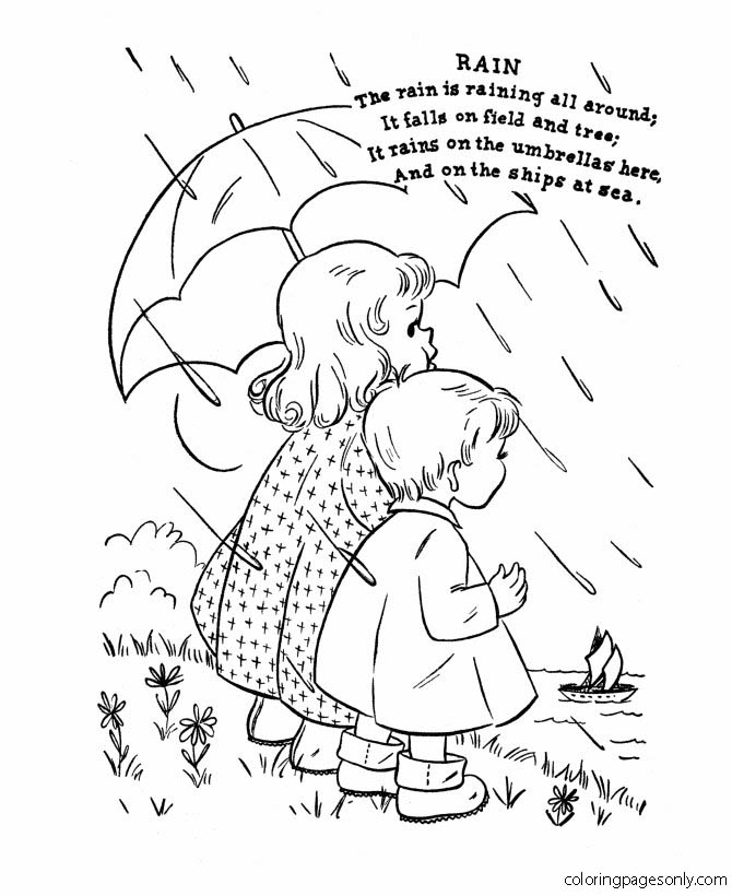 Printable Nursery Rhyme Coloring Pages Coloring Page