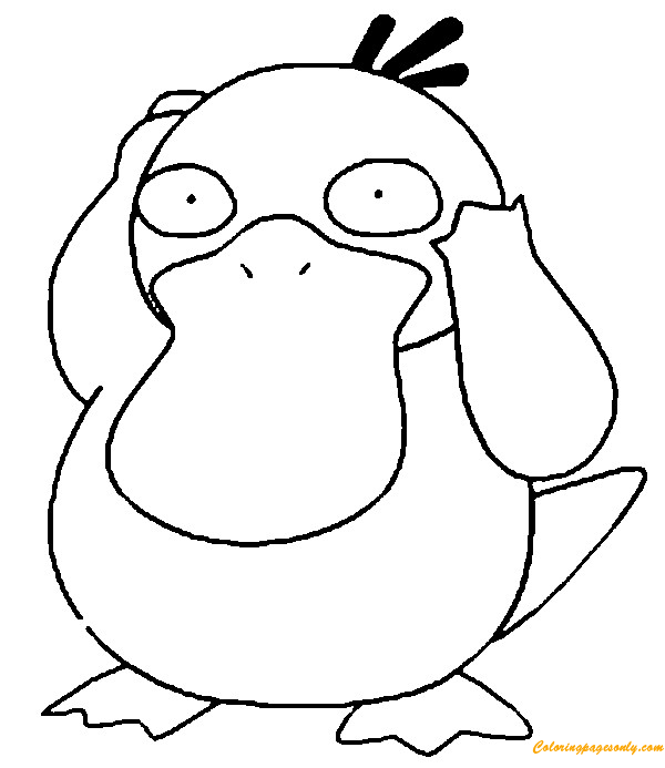 Psyduck Pokemon Coloring Pages