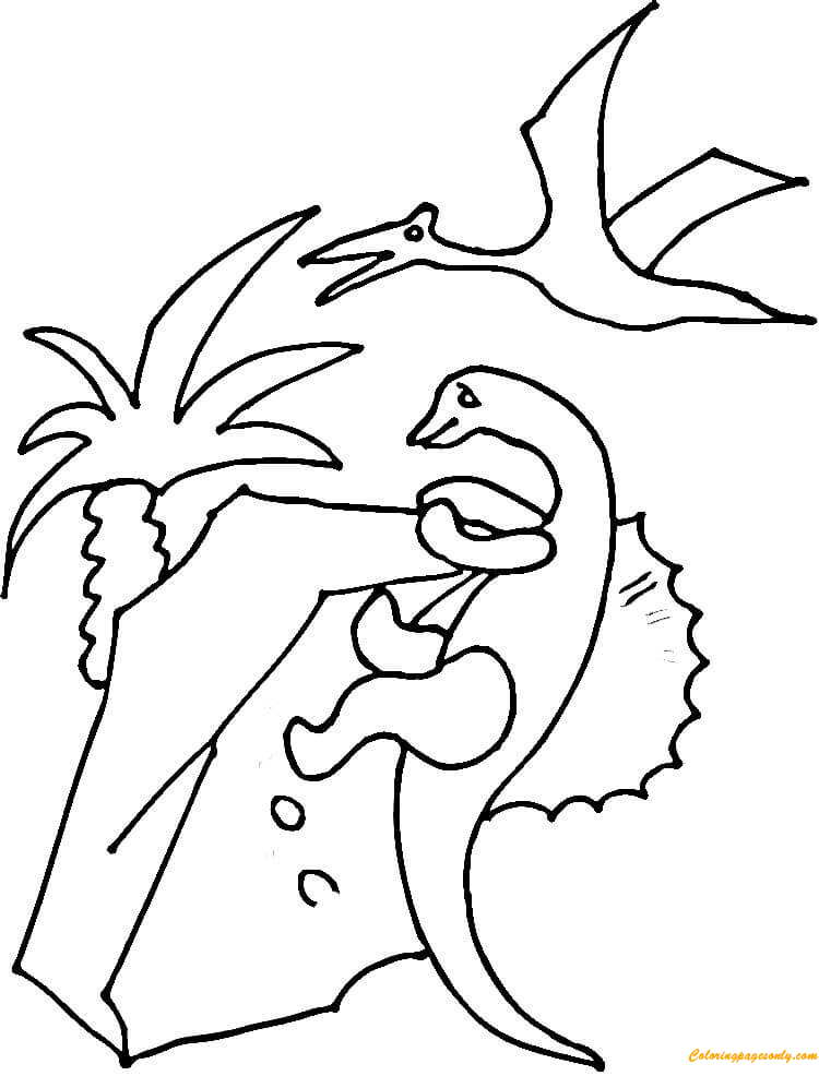 Download 184+ Pterodactyl Dinosaur Coloring Pages PNG PDF File