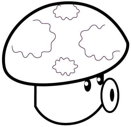 Puff-shroom Coloring Pages