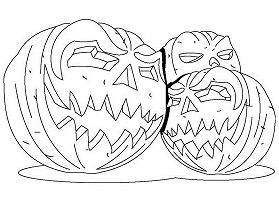Pumpkin Lanterns Coloring Pages