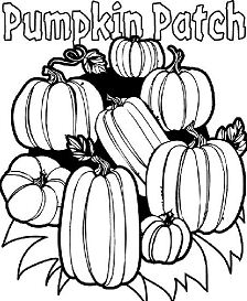 Pumpkin Patch Coloring Pages