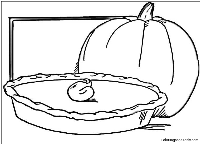 Pumpkin Pie Coloring Pages