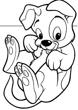 Puppy Cute 5 Coloring Page
