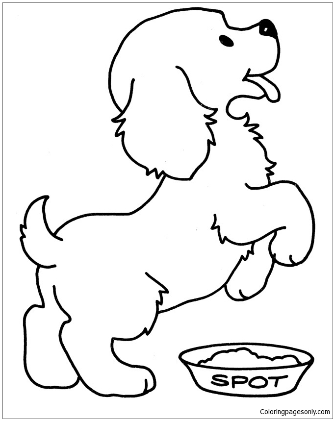 Puppy Cute Coloring Pages