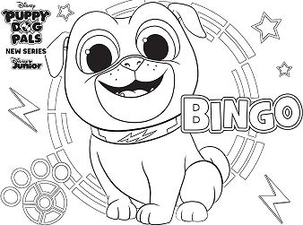 Puppy Dog Pals 1 Coloring Page