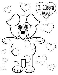 Puppy Love 1 Coloring Page