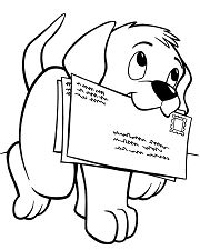 Puppy Made The Postman Coloring Pages