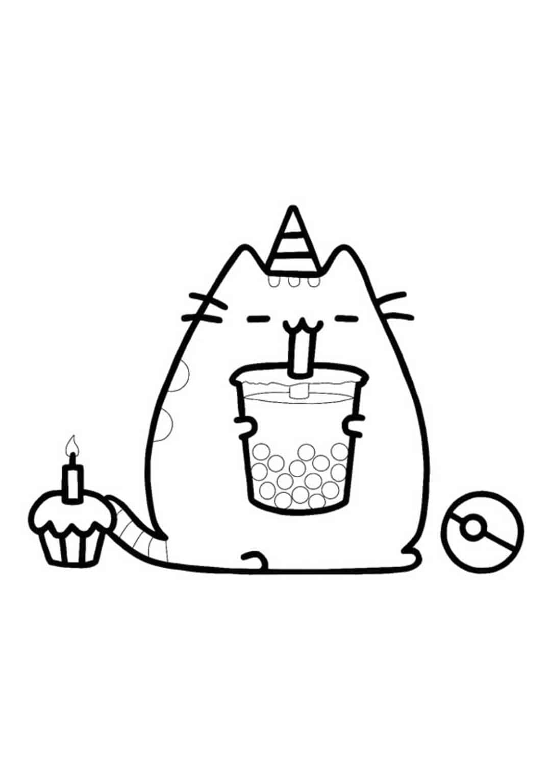  Cute Coloring Pages Boba  Best Free
