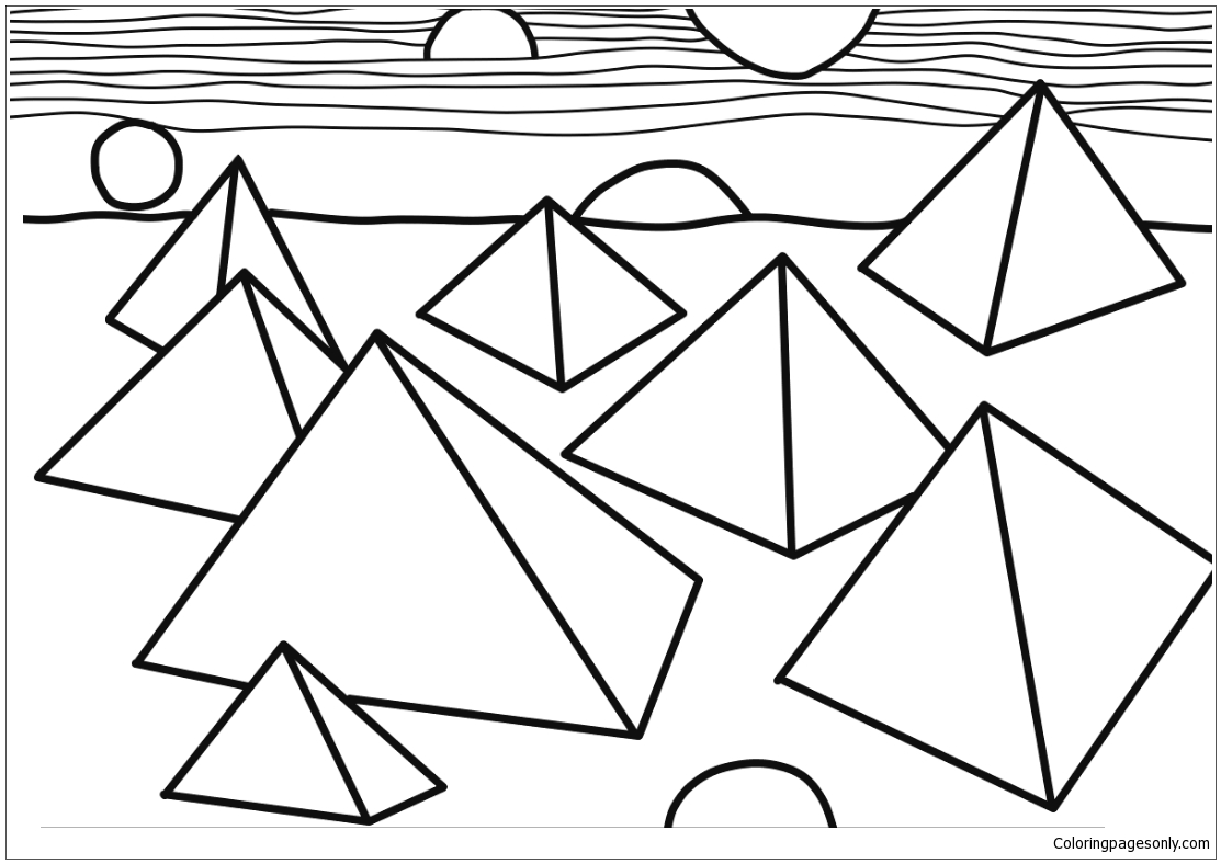 Download Pyramids by Alexander Calder Coloring Page - Free Coloring Pages Online