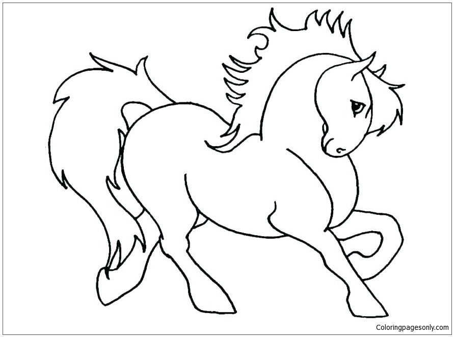 Quarter Horse Coloring Pages - Horse Coloring Pages - Coloring Pages