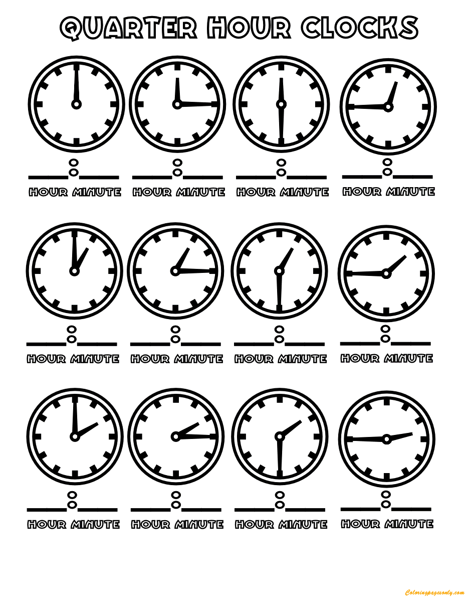 Horloge des quarts d'heures de Clock