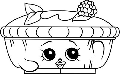 Queen of Tarts Shopkins Coloring Pages