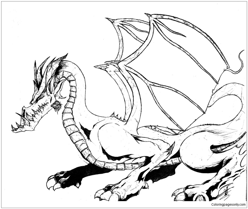 Quick Dragon Coloring Pages