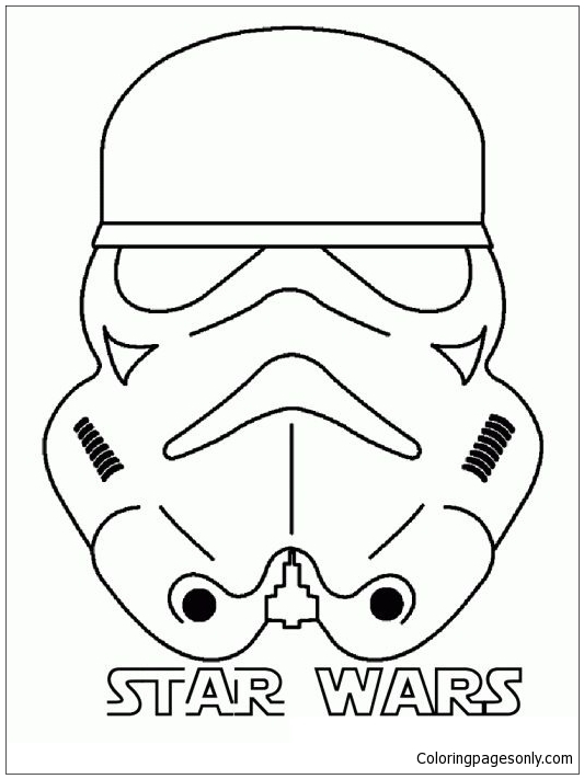 R2-D2 Star Wars Coloring Page - Free Printable Coloring Pages