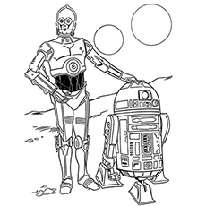 R2d2 And C3po Starwar Coloring Pages Cartoons Coloring Pages Coloring Pages For Kids And Adults