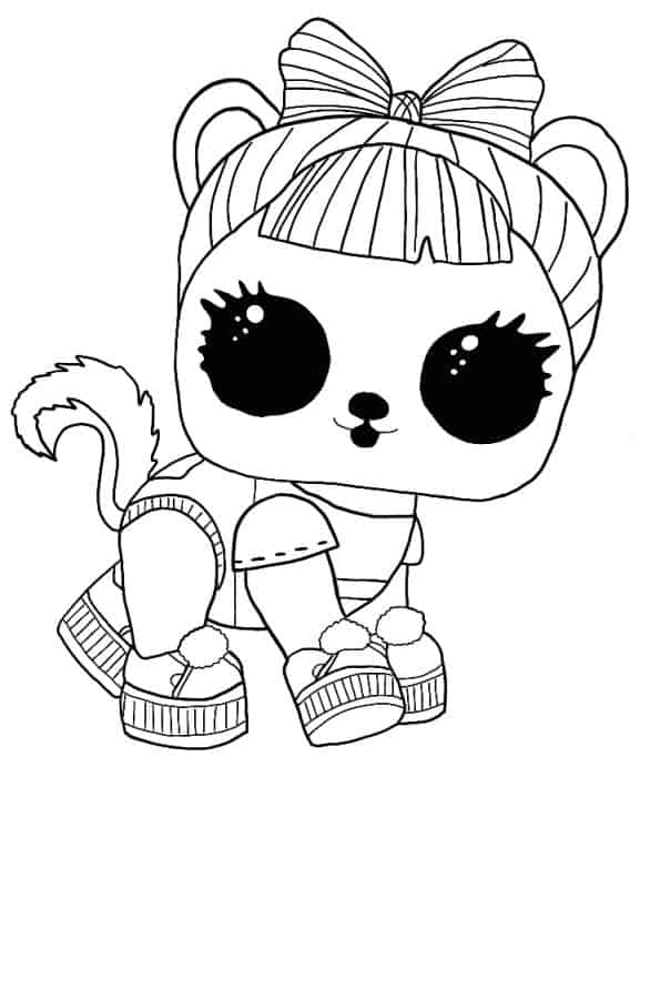 Lol Suprise Doll Ra-ra Skunk Coloring Pages