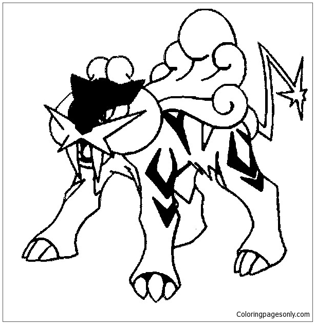 raikou coloring pages