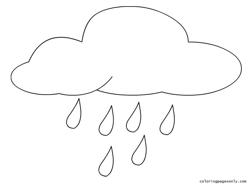 Rain coloring Coloring Page