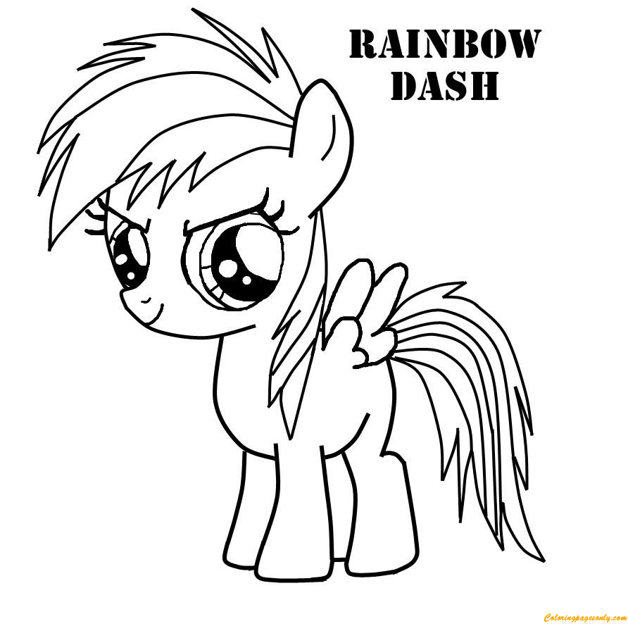 Rainbow Dash Heel schattig van Rainbow Dash