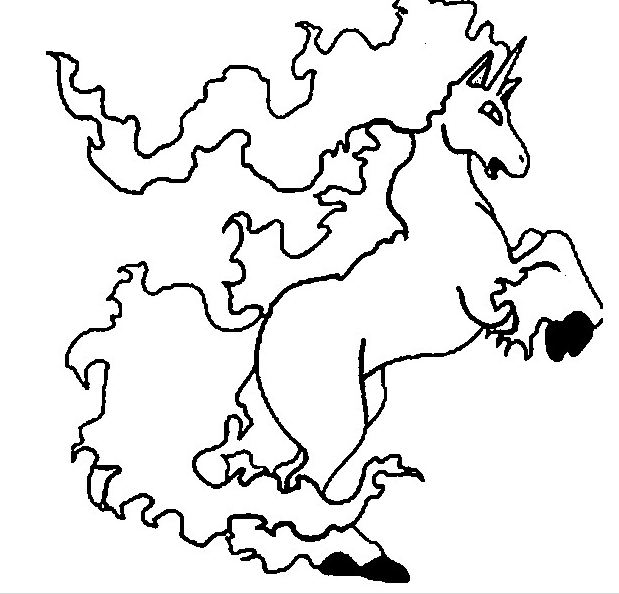 Rapidash Pokemon Coloring Pages