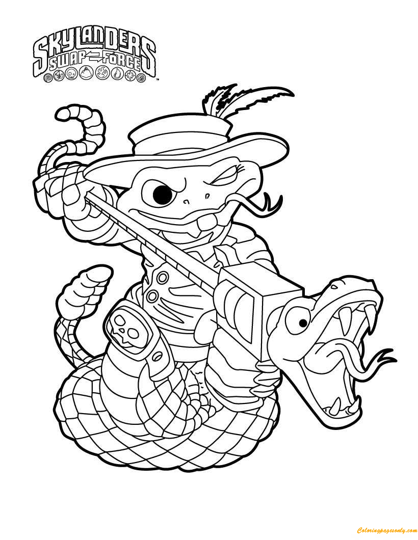 Rattle Shack Coloring Pages - Skylanders Coloring Pages - Coloring