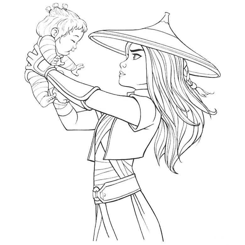 Raya and the Last Dragon Coloring Pages - Coloring Pages For Kids And Adults