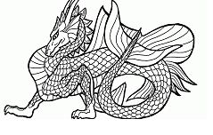 Real Dragon 1 Coloring Pages