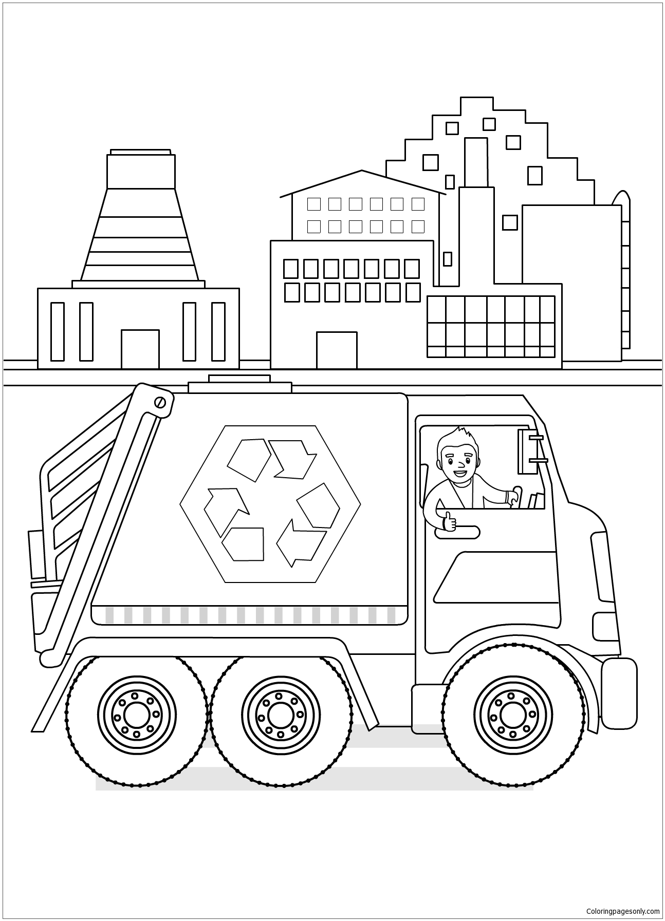 Recycling Diary Coloring Pages