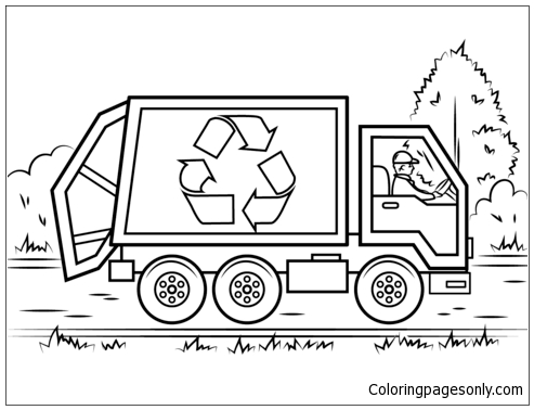 Recycling-LKW von Recycling