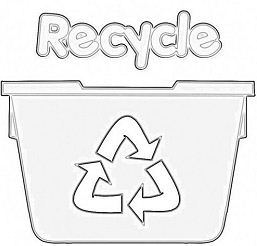 Recycling Worksheets Coloring Page