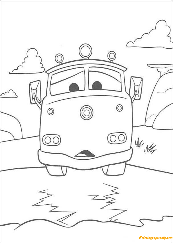 Red The Fire Truck Coloring Page