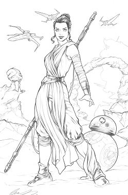 Rey Star Wars Coloring Pages