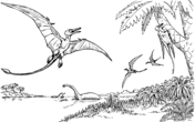 Rhamphorhynchus From Dinosaurs Coloring Pages