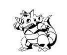 Rhydon Pokemon Coloring Pages