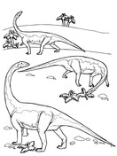 Riojasaurus Prosauropod Triassic Dinosaurs Coloring Pages