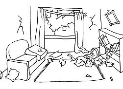 Risks From Natural Disasters 1 Coloring Page
