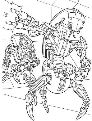 Robots Coloring Page