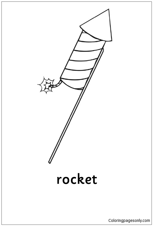 Rakete aus Silvester