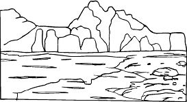 Rocks And Mountain Coloring Pages